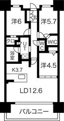 ブライトクロス博多EASTの物件間取画像